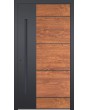 LIM v36 - porte d'entrée en aluminium avec pierre naturelle