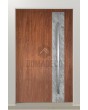 PIVOT V41 - pivot de porte d'entrée en aluminium avec texture pierre blanche