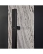 LIM V41 - porte d'entrée en aluminium recouverte d'une texture de pierre blanche