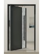 PIVOT V41 - pivot de porte d'entrée en aluminium avec texture pierre blanche