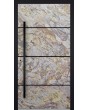 LIM V46 - porte d'entrée en aluminium avec placage en pierre de sable