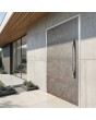 Porte pivotante en aluminium recouverte de quartz fritté