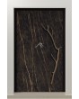 PIVOT V54 - porte pivotante en aluminium recouverte de quartz fritté Noir Desir