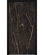 LIM V54 - porte à charnière en aluminium recouverte de quartz fritté Noir Desir