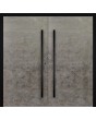 LIM V56 double - porte d'entrée double en aluminium recouverte de quartz fritté
