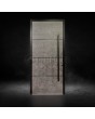 Porte d'entrée en aluminium recouverte de quartz fritté