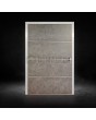 Porte pivotante en aluminium recouverte de quartz fritté
