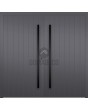 LIM v60 double - porte double en aluminium avec bandes verticales