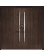 LIM v62 double - porte double en aluminium avec rayures verticales