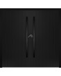 LIM v62 double - porte double en aluminium avec rayures verticales