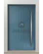 LIM V62 - porte d'entrée en aluminium avec fraisage vertical