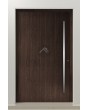 LIM V62 - porte d'entrée en aluminium avec fraisage vertical