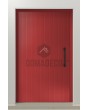 LIM V62 - porte d'entrée en aluminium avec fraisage vertical
