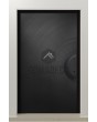 LIM V63 - porte avant à charnières en aluminium avec motif fraisé