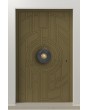 LIM V65 - porte d'entrée en aluminium avec motif fraisé