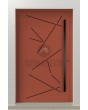 PIVOT Vario-inox - porte d'entrée pivotante en aluminium avec rayures