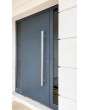 Porte d'entrée moderne en aluminium anthracite