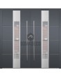 LIM W322 double - porte double anti-effraction en aluminium avec verre