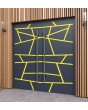 LIM W360 double - porte double en aluminium massif avec rayures