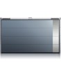WIS E1D1 - porte de garage sectionnelle avec élément décoratif argenté