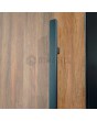 LIM WOODLINE 1 - porte d'entrée en aluminium avec stratifié haute pression en noyer