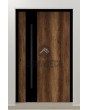 PIVOT WOODLINE 5 - porte pivotante recouverte de stratifié haute pression imitation bois Barrique Oak