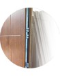 configuration personnalisée - Porte STA avec panneaux latéraux gauche et supérieur (vue de l’extérieur)