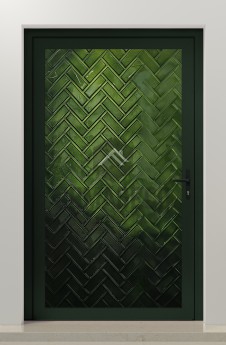 PIVOT FS1 - porte pivotante en aluminium de haute qualité avec verre thermofusible