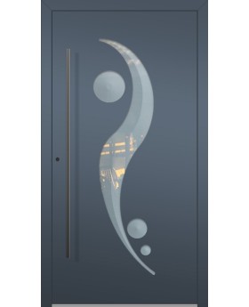 LIM 11E - porte d entrée alu vitrée