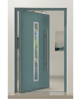 PIVOT 12C - porte d'entrée pivotante moderne