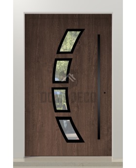 PIVOT 21A - Porte pivotante extérieure moderne en aluminium