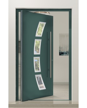 PIVOT 21A - Porte pivotante extérieure moderne en aluminium