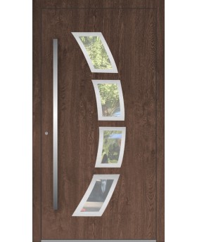 LIM 21A - porte d'entrée en aluminium avec verre
