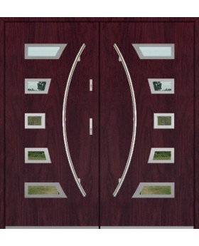Fargo 23A double - double porte contemporaine pour entrée