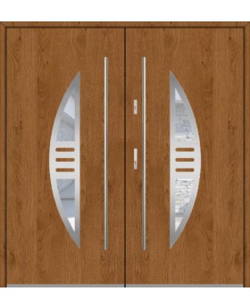 Fargo 24 double – double porte contemporaine pour entrée de maison