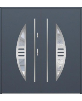Fargo 24 double – double porte contemporaine pour entrée de maison