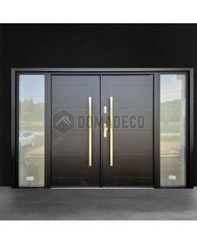 Porte Fargo double 26D avec panneaux latéraux gauche et droit
