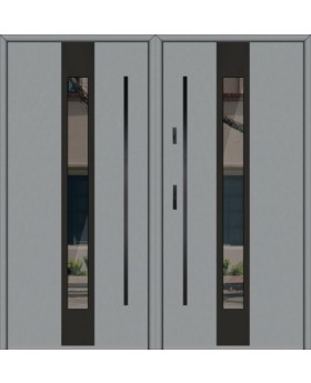 Fargo 30 double - double portes d’extérieur en acier pour commerces