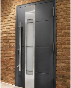 LIM W321 - porte d entrée aluminium vitrée