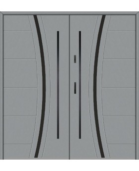 Fargo 40 double – grande porte-fenêtre en acier inoxydable pour entrée