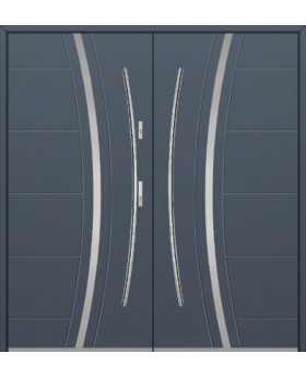 Fargo 40 double – grande porte-fenêtre en acier inoxydable pour entrée