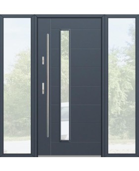 configuration personnalisée - Fargo porte d'entrée avec fixe latéral gauche et droite