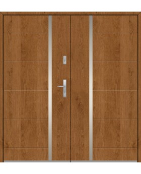 Fargo 41 double – double porte principale en acier inoxydable