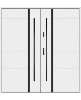 Fargo 41 double – double porte principale en acier inoxydable