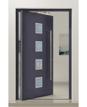 PIVOT AP08 - grande porte pivotante en aluminium avec vitrage
