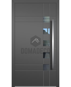LIM C23 - porte d'entrée moderne sur mesure en aluminium avec vitrage