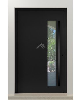 PIVOT C8 - Porte design pivotante en aluminium avec vitrage