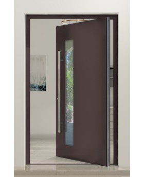 PIVOT C8 - Porte design pivotante en aluminium avec vitrage