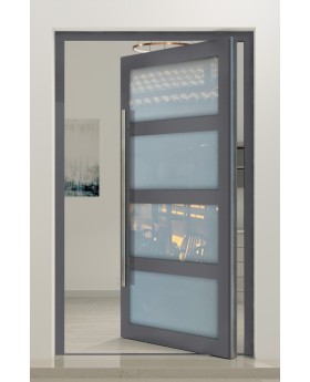 PIVOT C9 - porte pivotante en aluminium vitrée