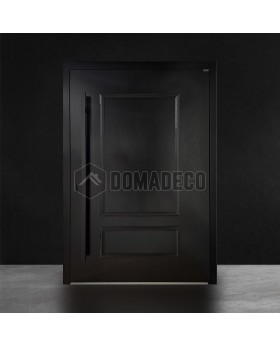 Porte pivotante traditionnelle en aluminium de style classique